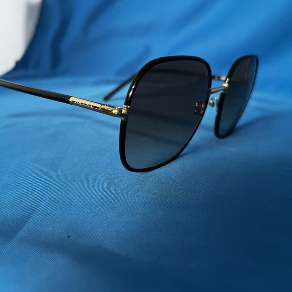 Prada PR 67XS Women's Sunglasses Pale Gold/Black/Grey Gradient 55 - Picture 6 of 6